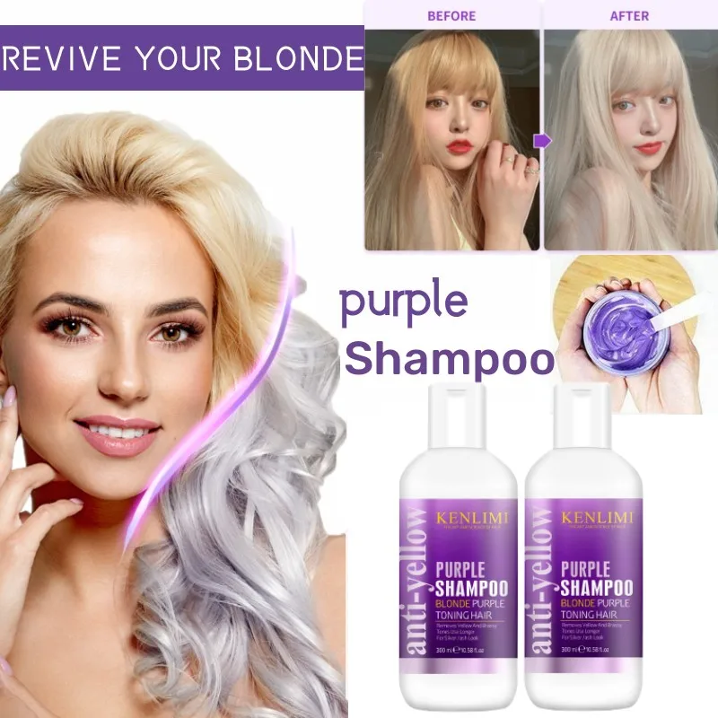 Purple Toning Shampoo - Purple Shampoo Blonde Platinum Bleached Silver