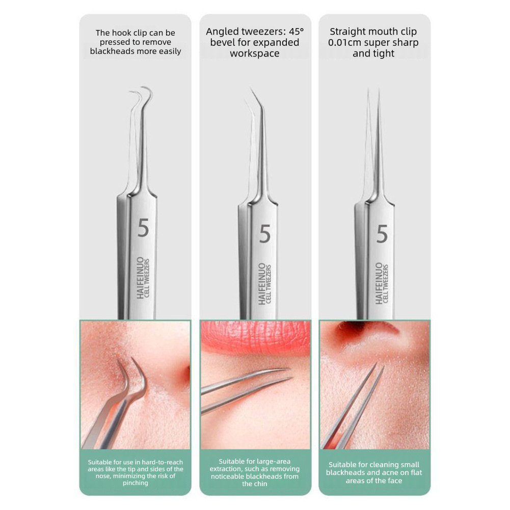 3-5pcs Ingrown Hair Tweezers A - Hair Care Clinic review and price