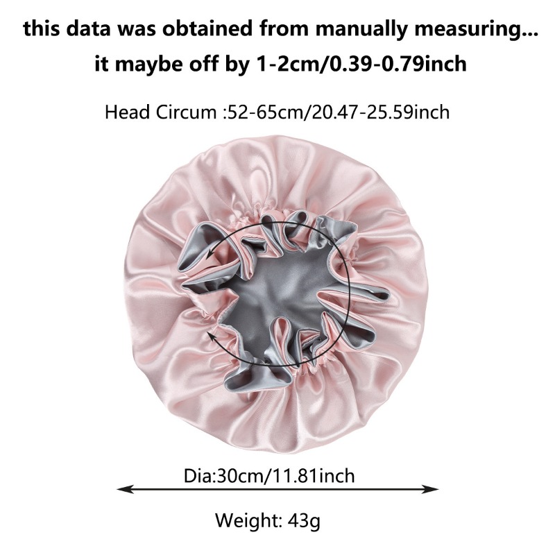 Reversible Satin Shower Cap fo - Satin Hair Bonnet review and price