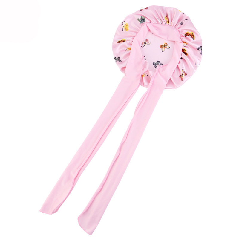 New Flower Print Silky Bonnet  - Satin Hair Bonnet review and price