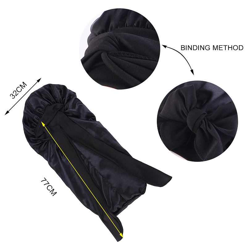 Solid Color Bowknot Braid Bonn - Satin Hair Bonnet review and price