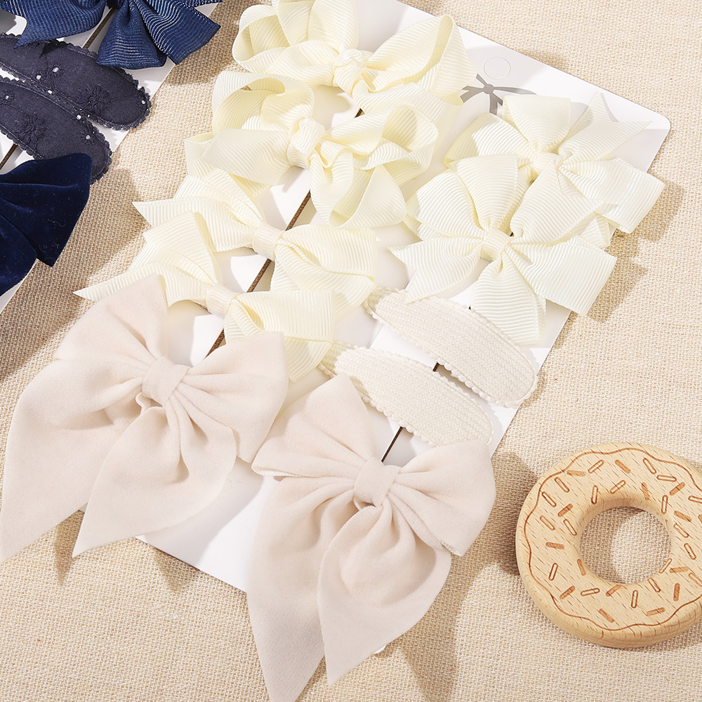 10Pcs/set Bows Hair Clip Set f - Hair Care Gift Set review and price