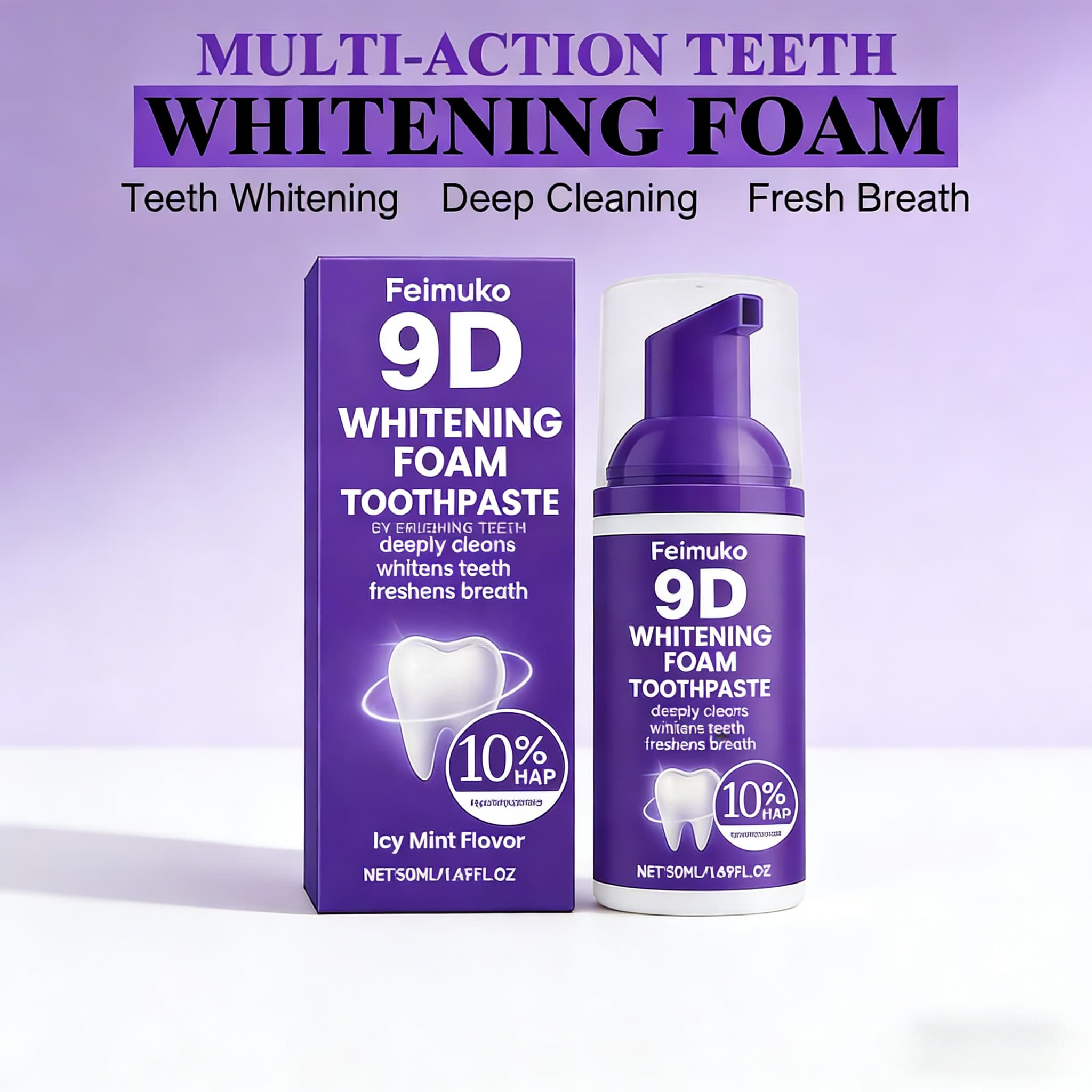 9D Purple Tooth Mousse WHITENI - Purple Toning Shampoo review and price