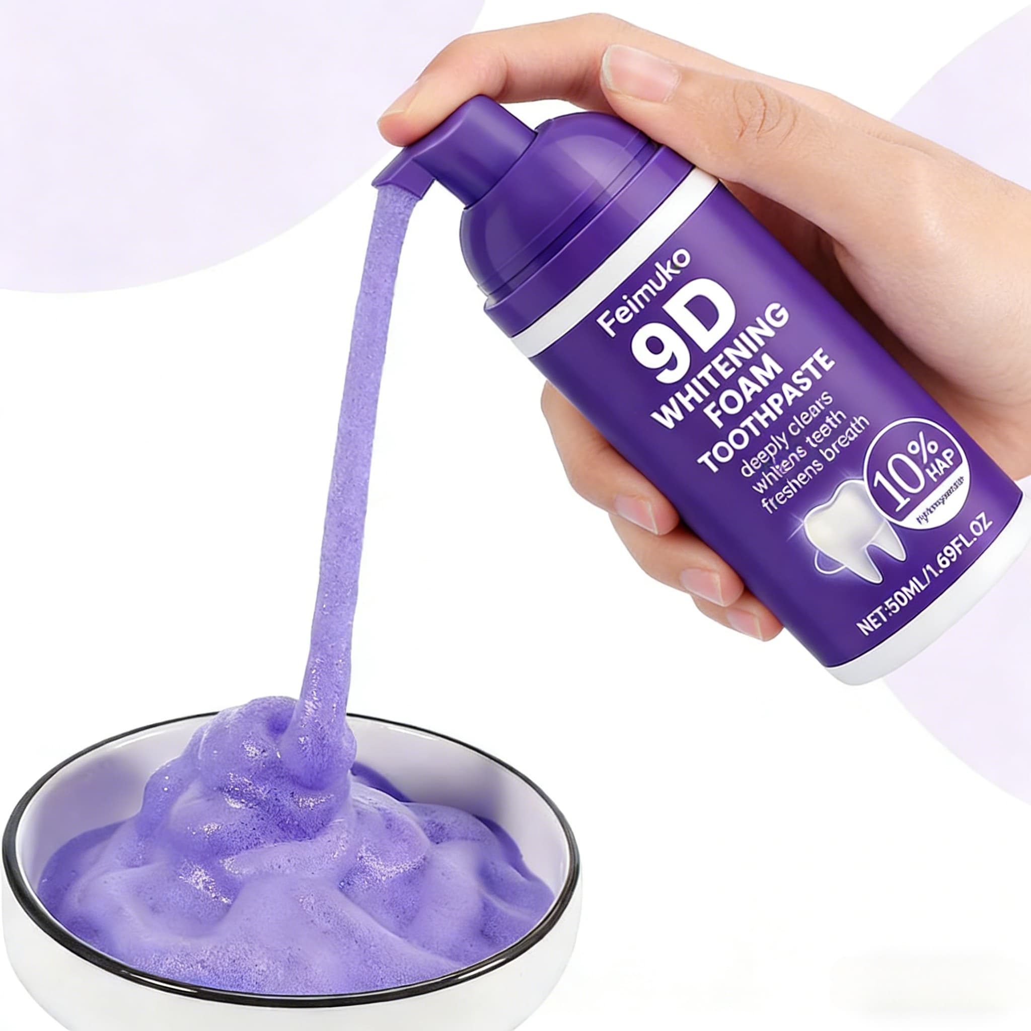 9D Purple Tooth Mousse WHITENI - Purple Toning Shampoo review and price