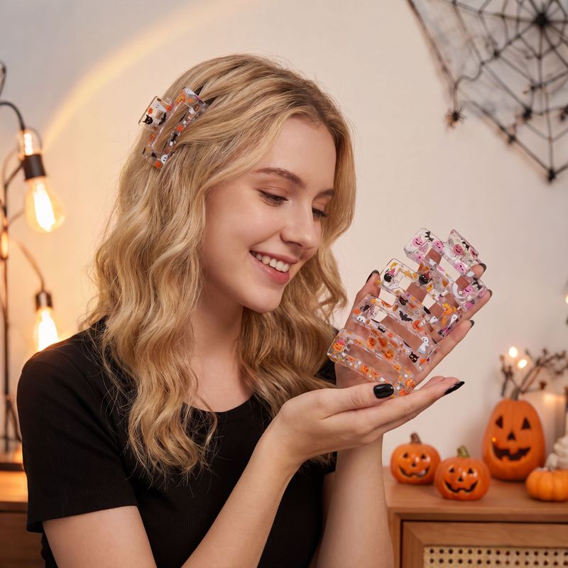 4pcs/set Halloween Hair Claw C - Hair Care Gift Set review and price