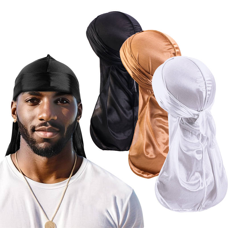 3PCS/LOT Long Durag Silk Satin - Satin Hair Bonnet review and price