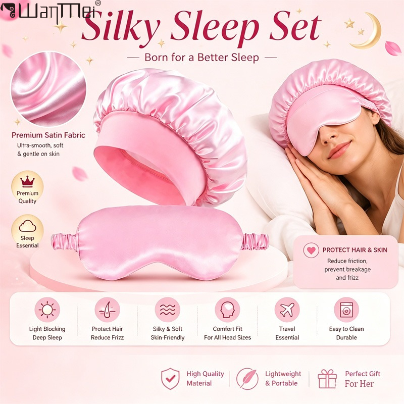  Satin Bonnet Sleep Eye Mask  - Satin Hair Bonnet review and price