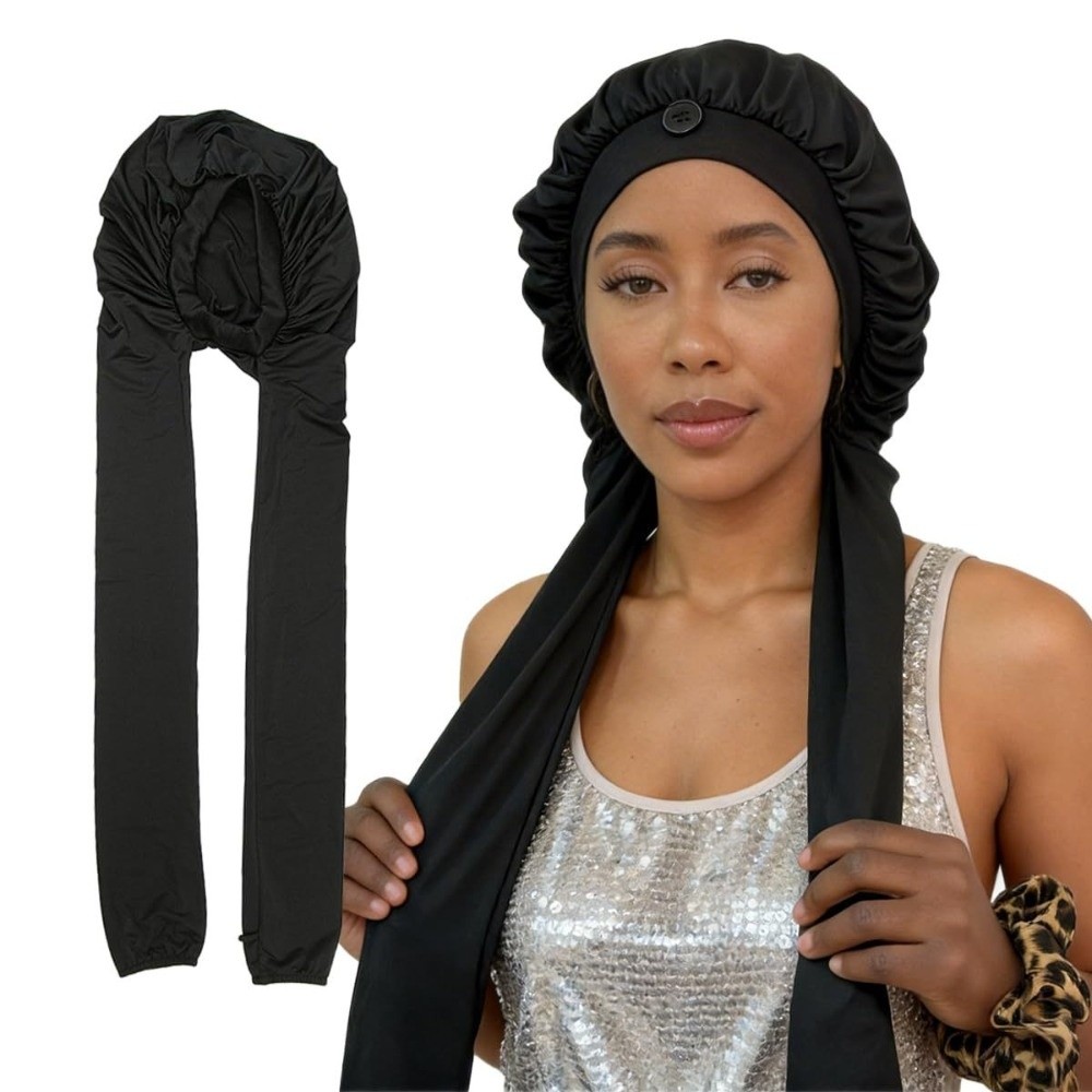 Silky Satin Satin Long Dreadlo - Satin Hair Bonnet review and price