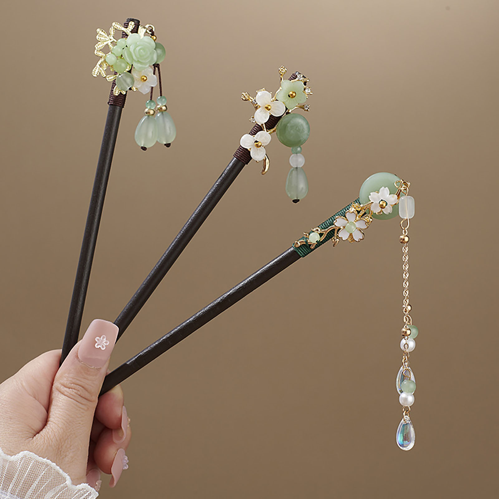 Chinese Style Flower Tassel Ha - Hair Care Ingredients review and price
