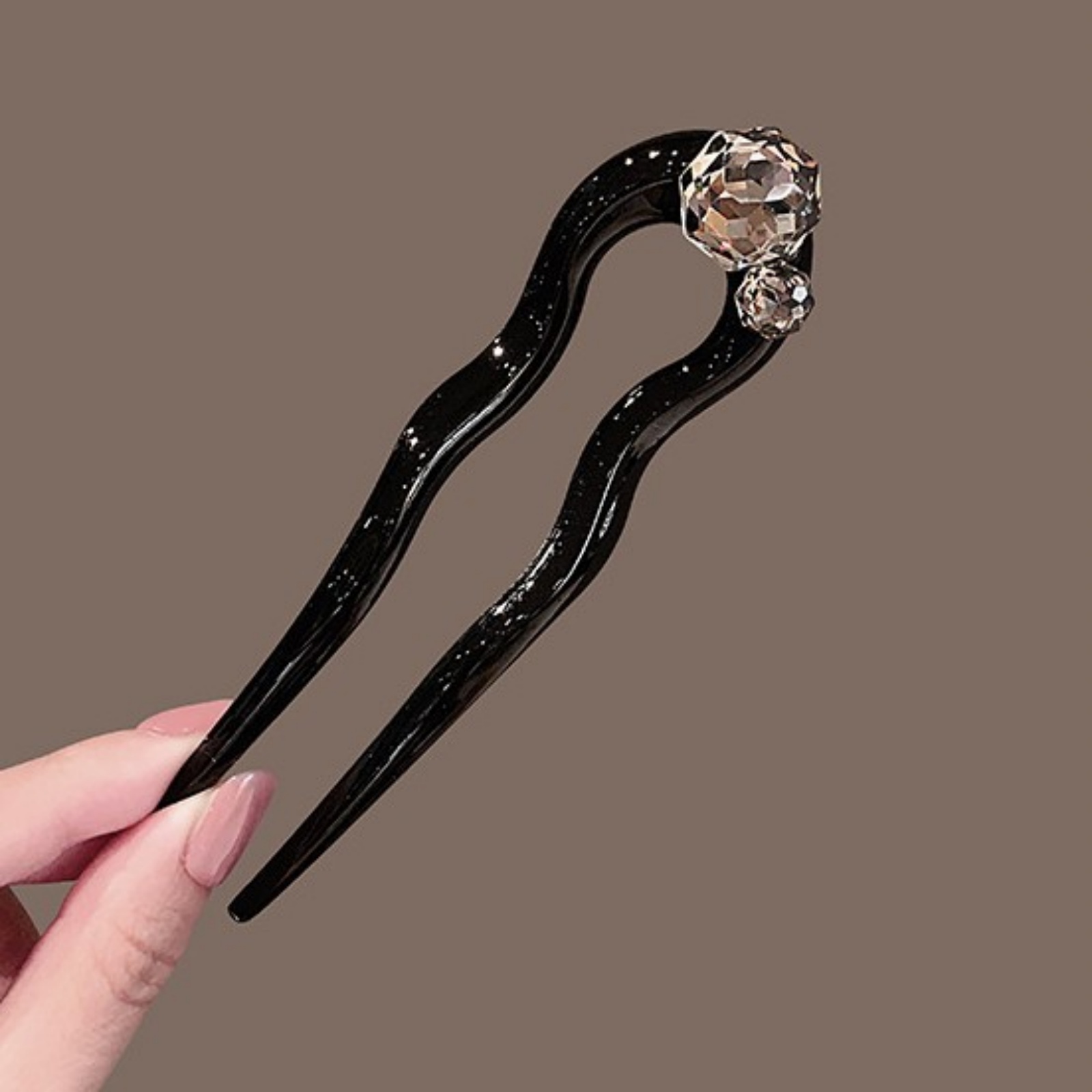 1PC Crystal Hair Fork,Black El - Hair Care Ingredients review and price