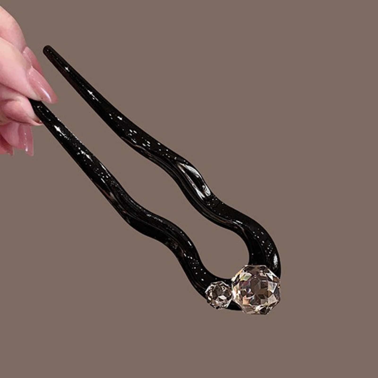 1PC Crystal Hair Fork,Black El - Hair Care Ingredients review and price