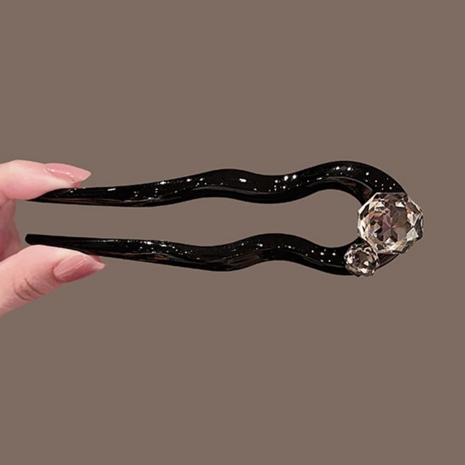 1PC Crystal Hair Fork,Black El - Hair Care Ingredients review and price