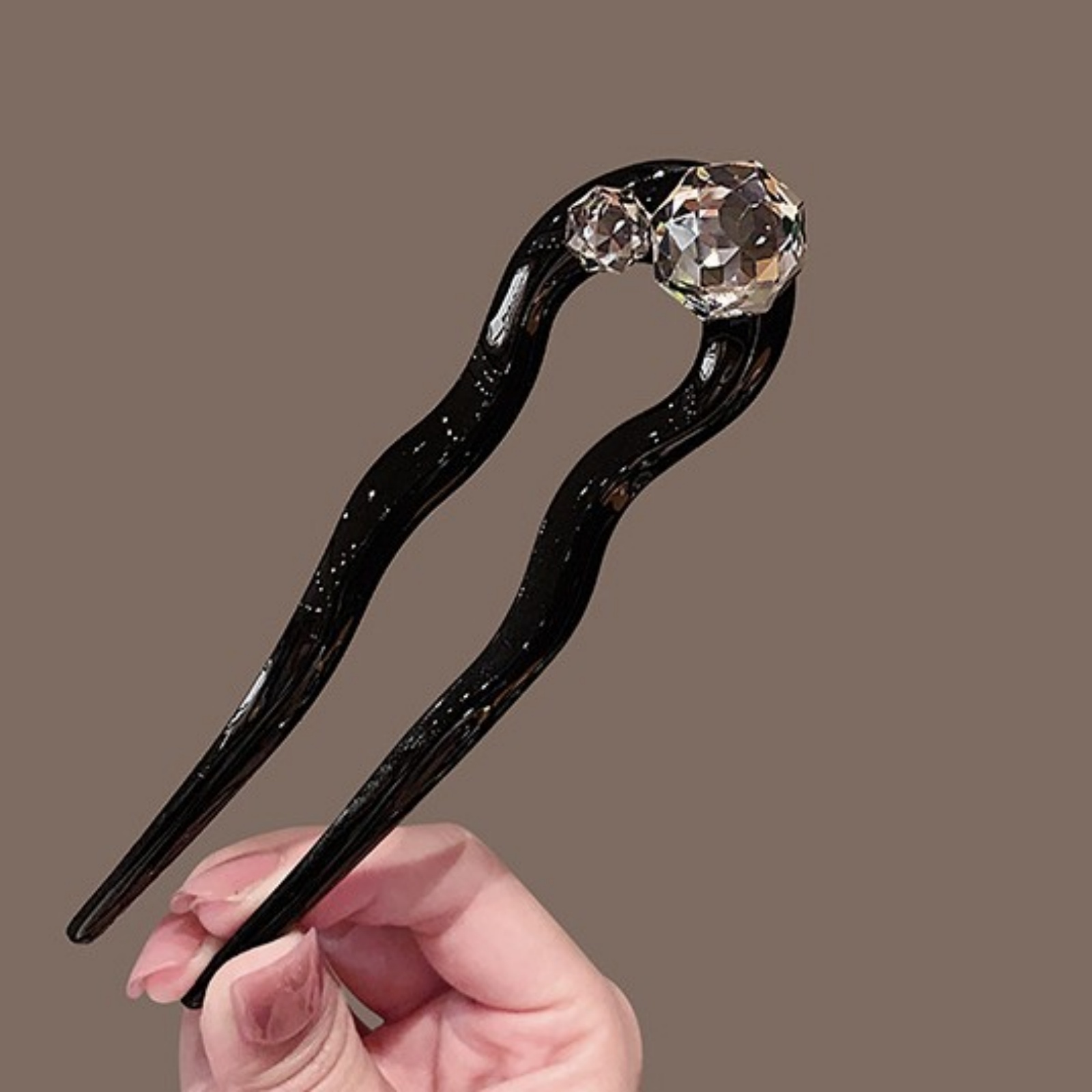 1PC Crystal Hair Fork,Black El - Hair Care Ingredients review and price