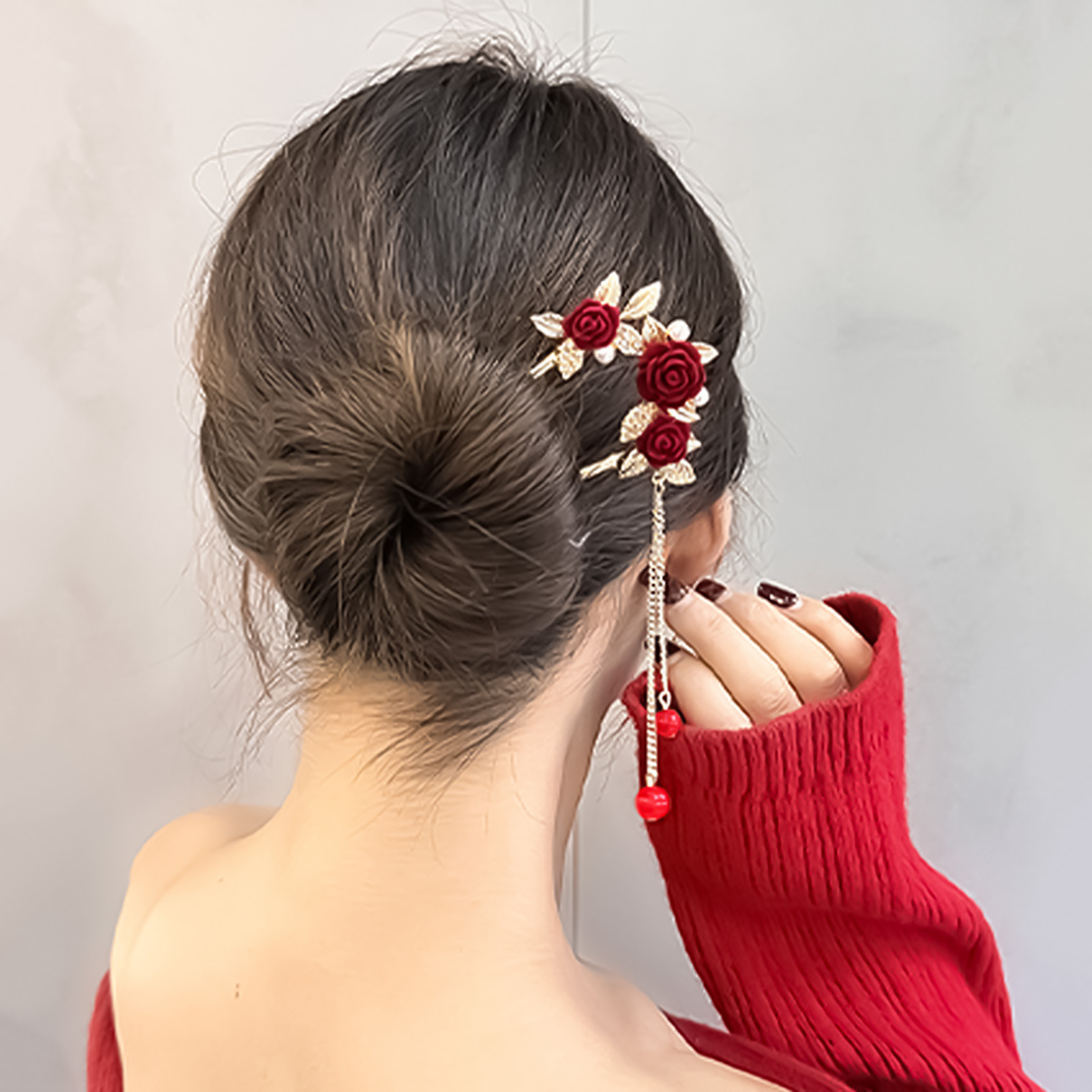 Chinese Style Rose Flower Hair - Hair Care Ingredients review and price