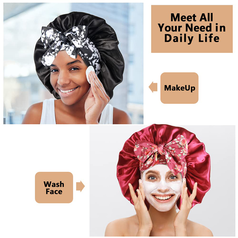 2PCS/LOT Boho Printed Headband - Satin Hair Bonnet review and price