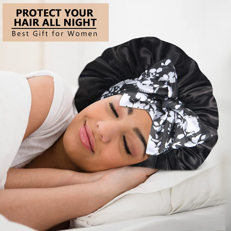 2PCS/LOT Boho Printed Headband - Satin Hair Bonnet review and price