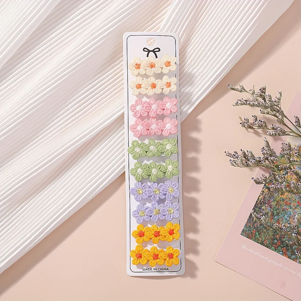 10Pcs/Set Baby Mini Flower Hai - Hair Care Gift Set review and price