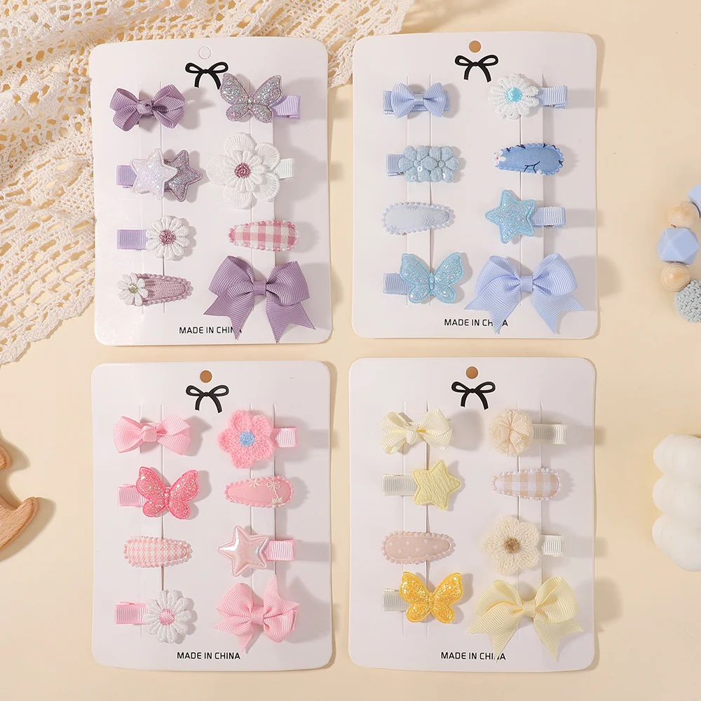 8Pcs/Set Girls Barrette Haircl - Hair Care Gift Set review and price