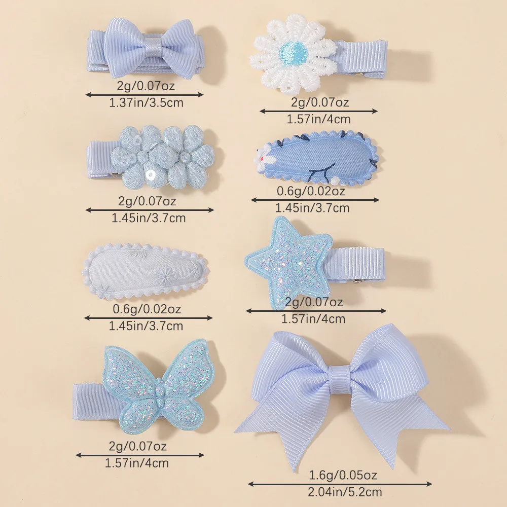 8Pcs/Set Girls Barrette Haircl - Hair Care Gift Set review and price