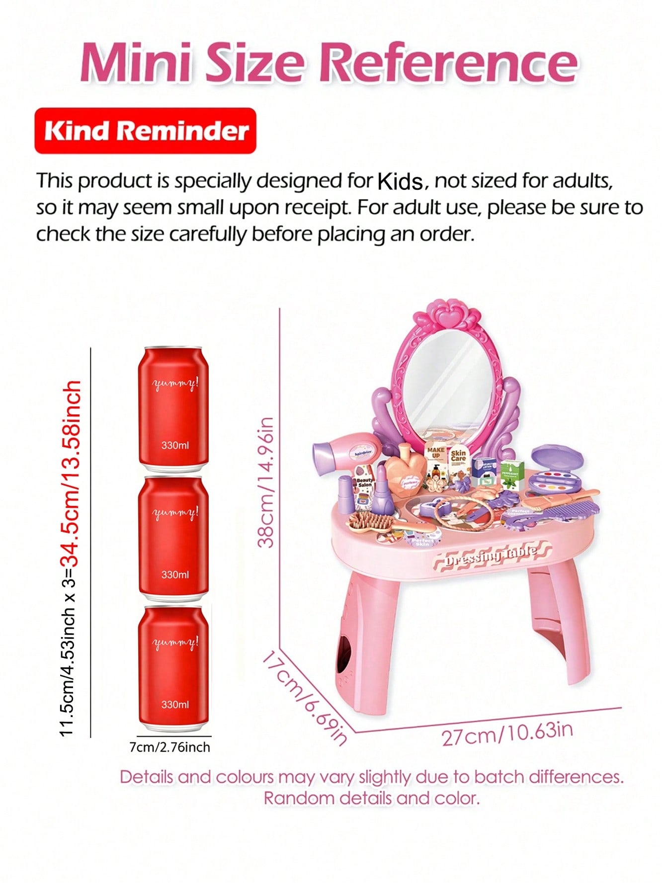 Kids Princess Vanity Dressing  - Hair Care Gift Set review and price