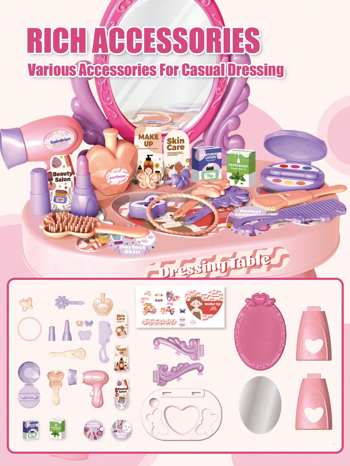 Kids Princess Vanity Dressing  - Hair Care Gift Set review and price