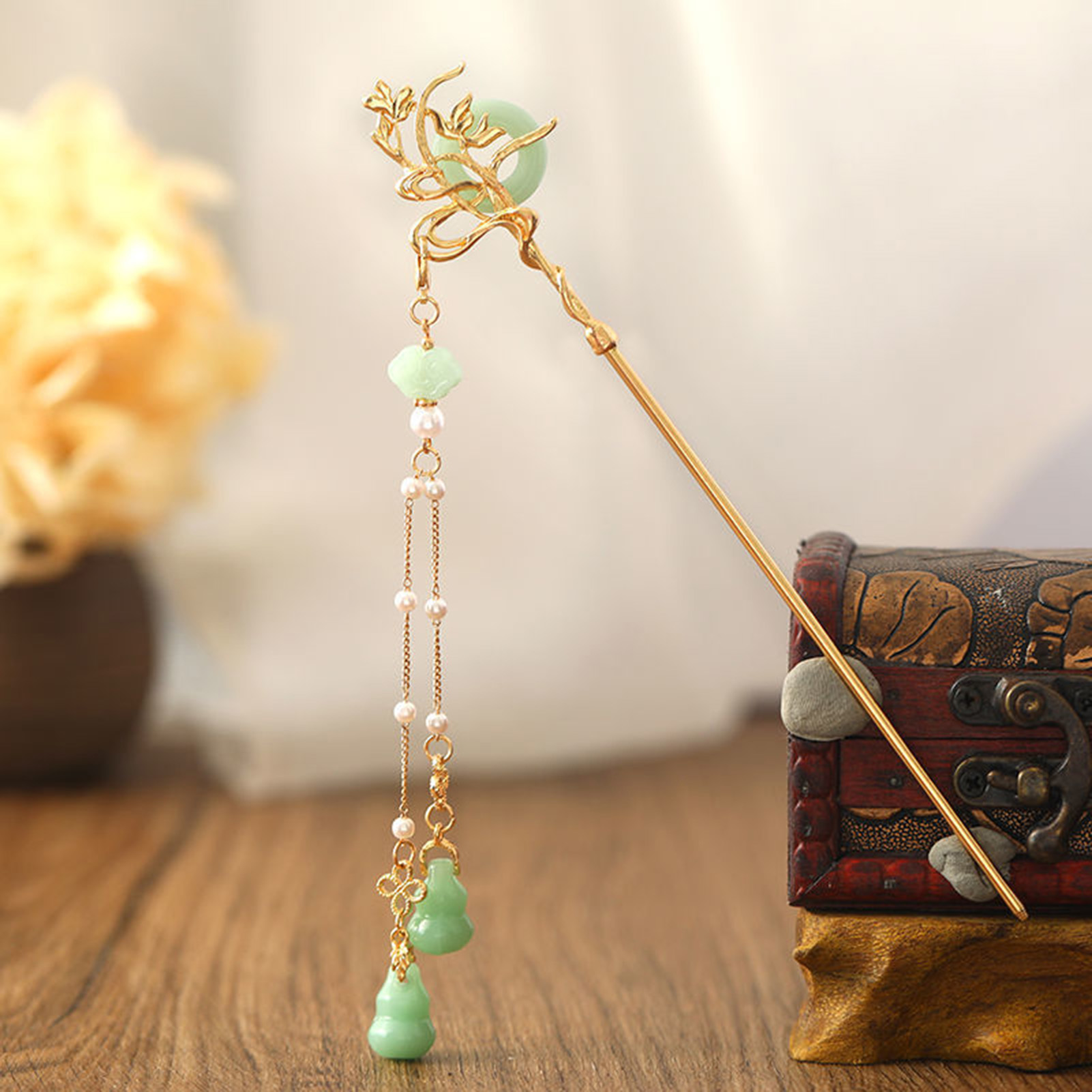 Chinese Style Glass Hairpin Fo - Hair Care Ingredients review and price