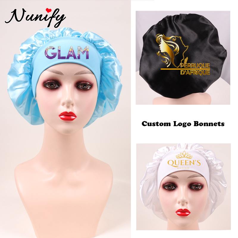 10Pcs Custom Logo Satin Bonnet - Satin Hair Bonnet review and price