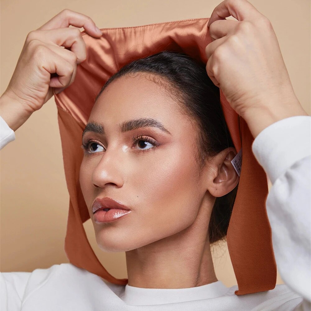 Modal Satin Hijab Cap Islam Un - Satin Hair Bonnet review and price