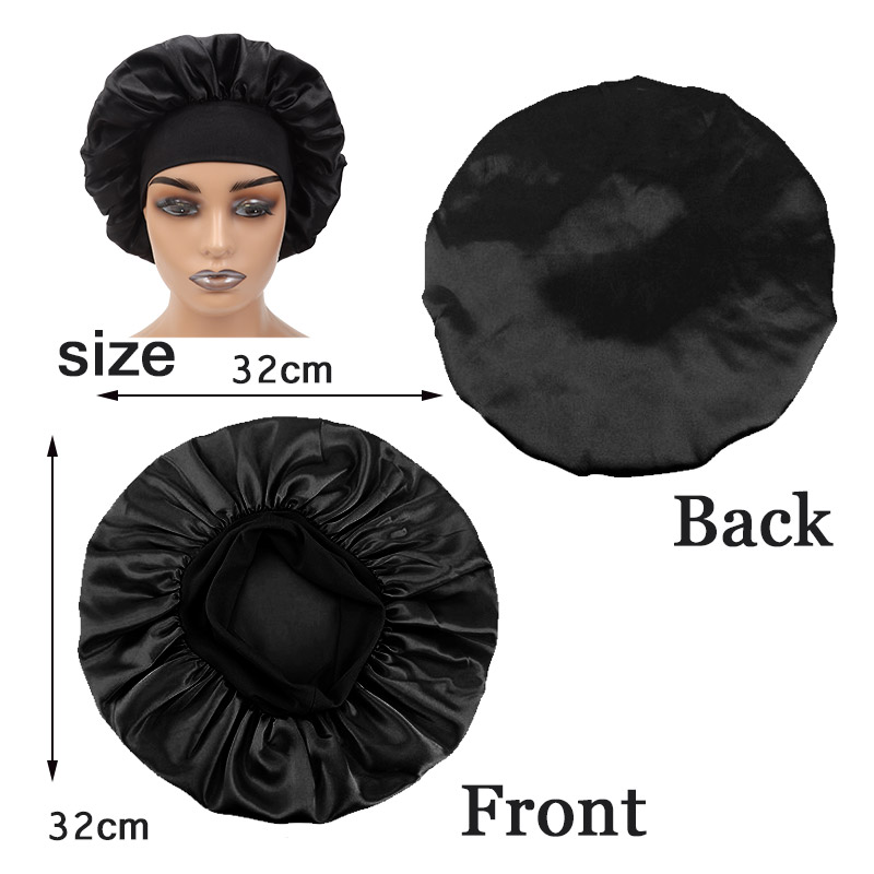 Silk Satin Bonnets Logo Print  - Satin Hair Bonnet review and price