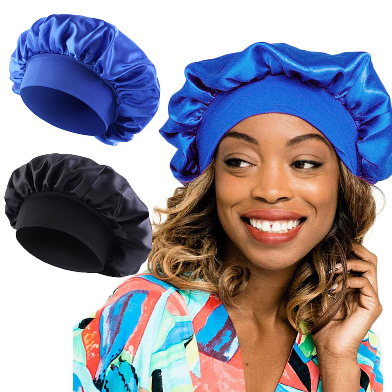Silk Satin Bonnets Logo Print  - Satin Hair Bonnet review and price
