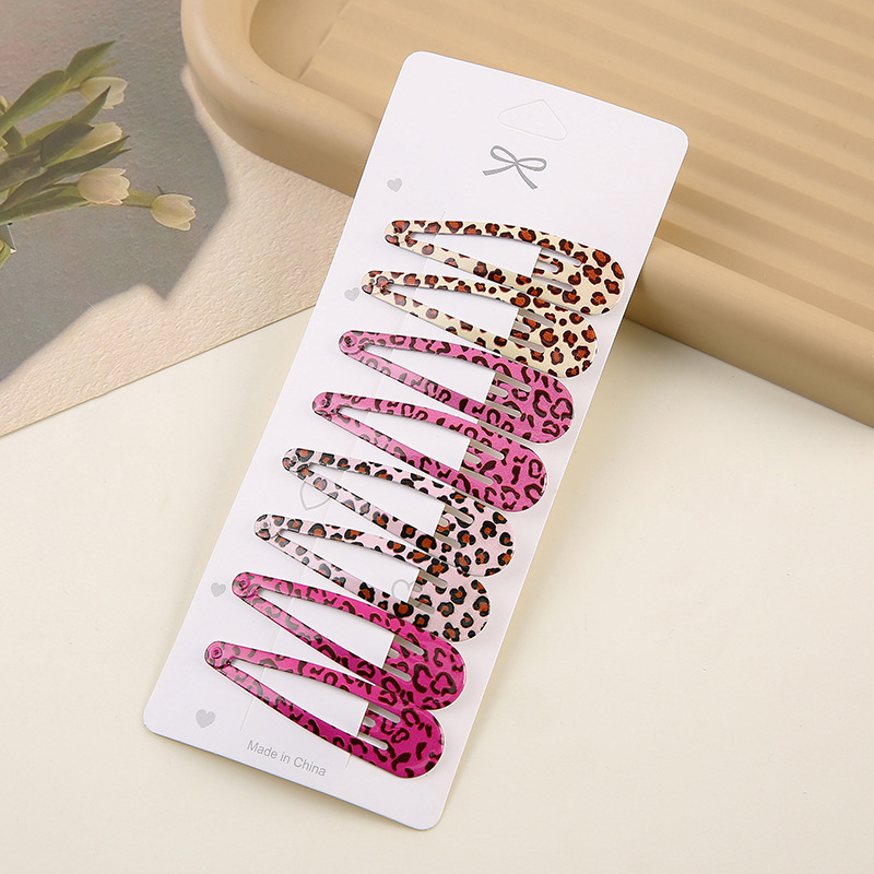 Simple Leopard Print Hairpins  - Hair Care Gift Set review and price