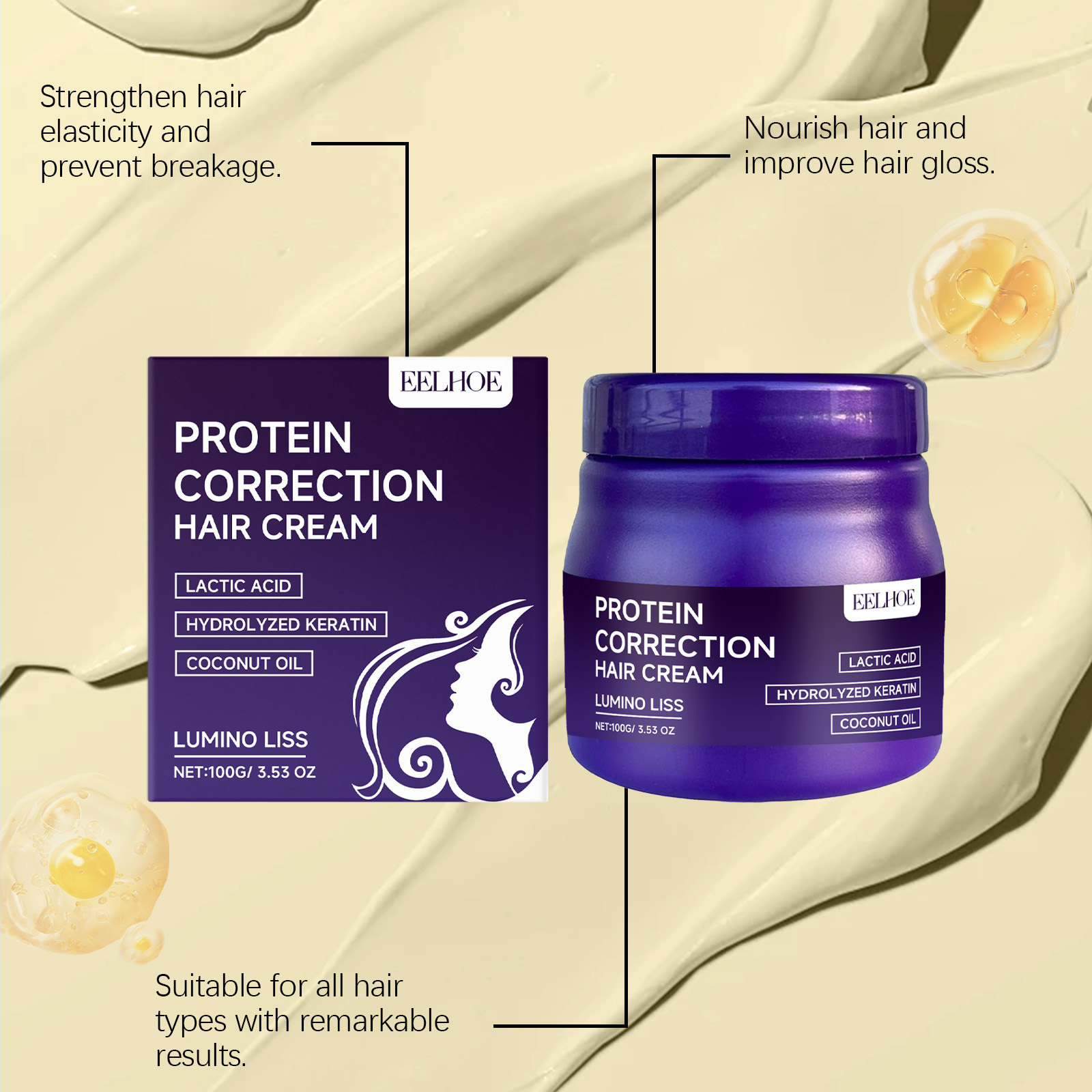 Protein Hair Straightening Cre - Hair Care Nutrition review and price