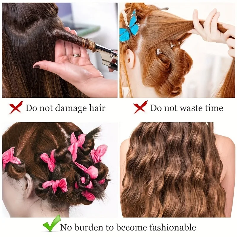 11pcs Hair Curlers Kit Heatles - Satin Hair Bonnet review and price